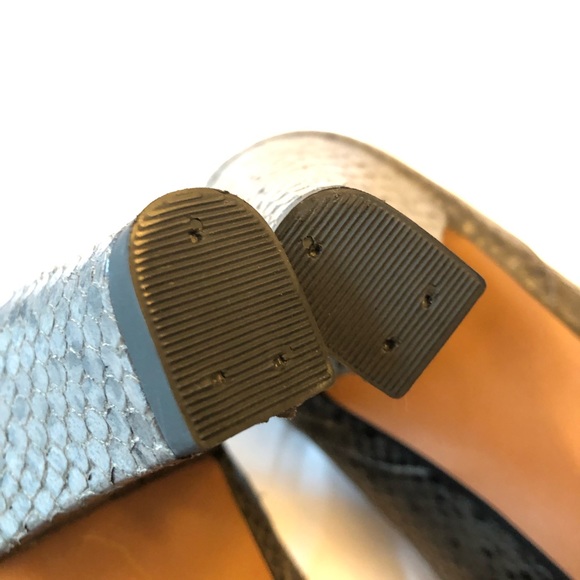 Clark’s Artisan Faux snake skin grey heels sz 12 - Picture 6 of 6